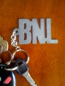 BnL keychain from their merch table